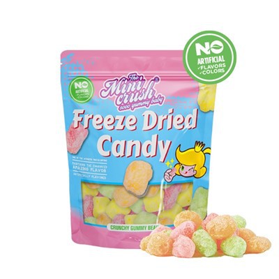 Membekukan beruang renyah kering (warna semula jadi)